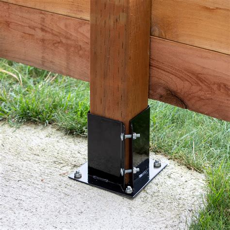 metal fence post brackets for wood|metal brackets for 4x4 post.